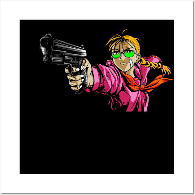 pink girl mafia bill Wall Art by Veljam